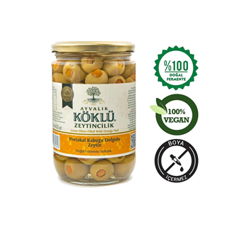 Köklü Zeytincilik Portakal Kabuğu Dolgulu Zeytin 660 cc