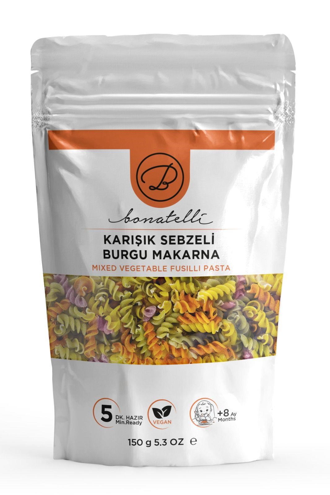 Karışık Sebzeli Burgu Makarna 150 G | Bebek Makarna +8 Ay