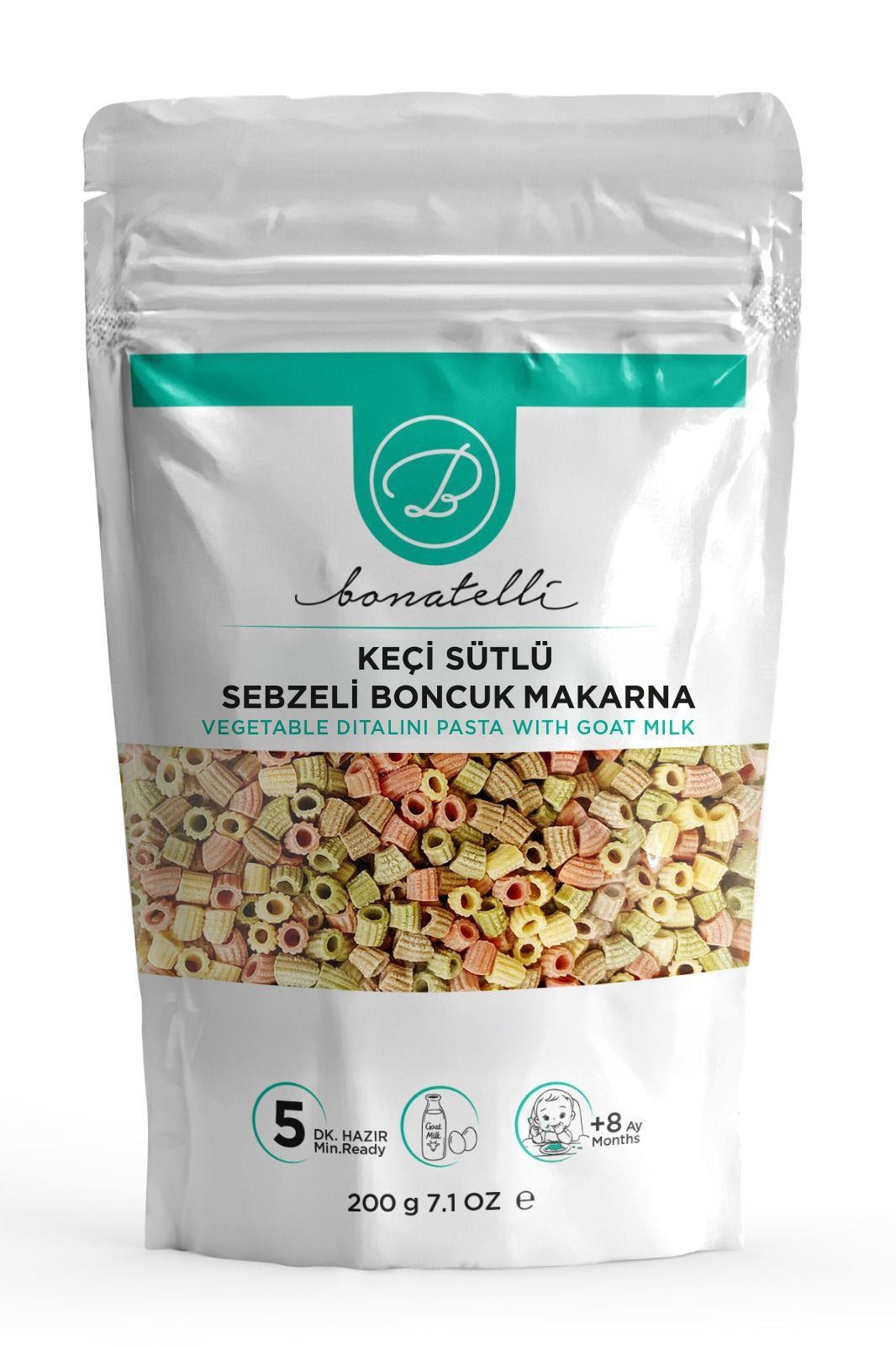 Keçi Sütlü Sebzeli Boncuk Makarna 200 G | Bebek Makarna +8 Ay