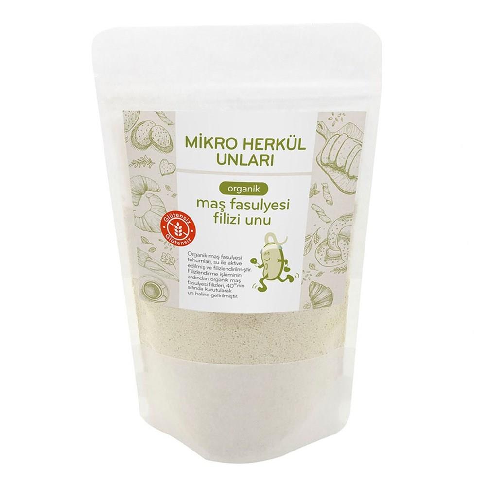 Mikro Herkül Unları Organik Maş Fasulyesi Filizi Unu 250 Gr | Glutensiz