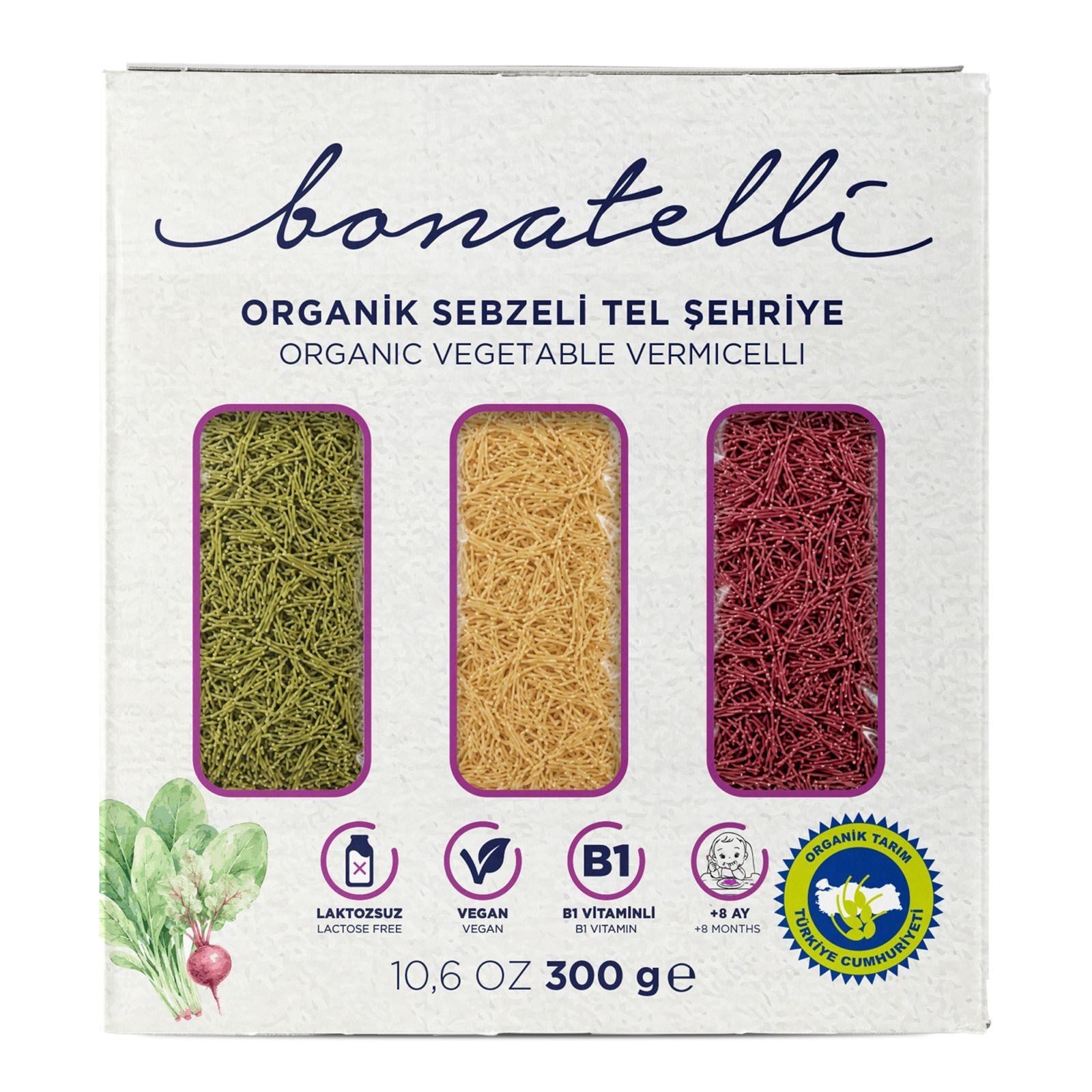 Organik Sebzeli Tel Şehriye 300 G