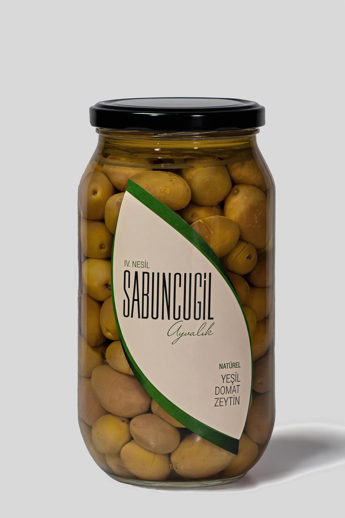Sabuncugil Ayvalık Natürel Yeşil Domat Zeytin 1.000 cc