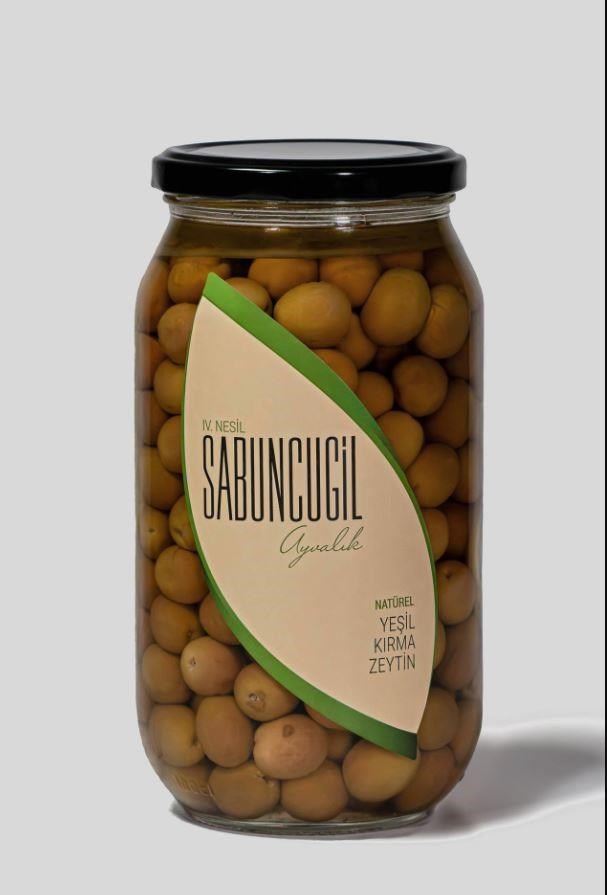 Sabuncugil Ayvalık Natürel Yeşil Kırma Zeytin 1.000 cc