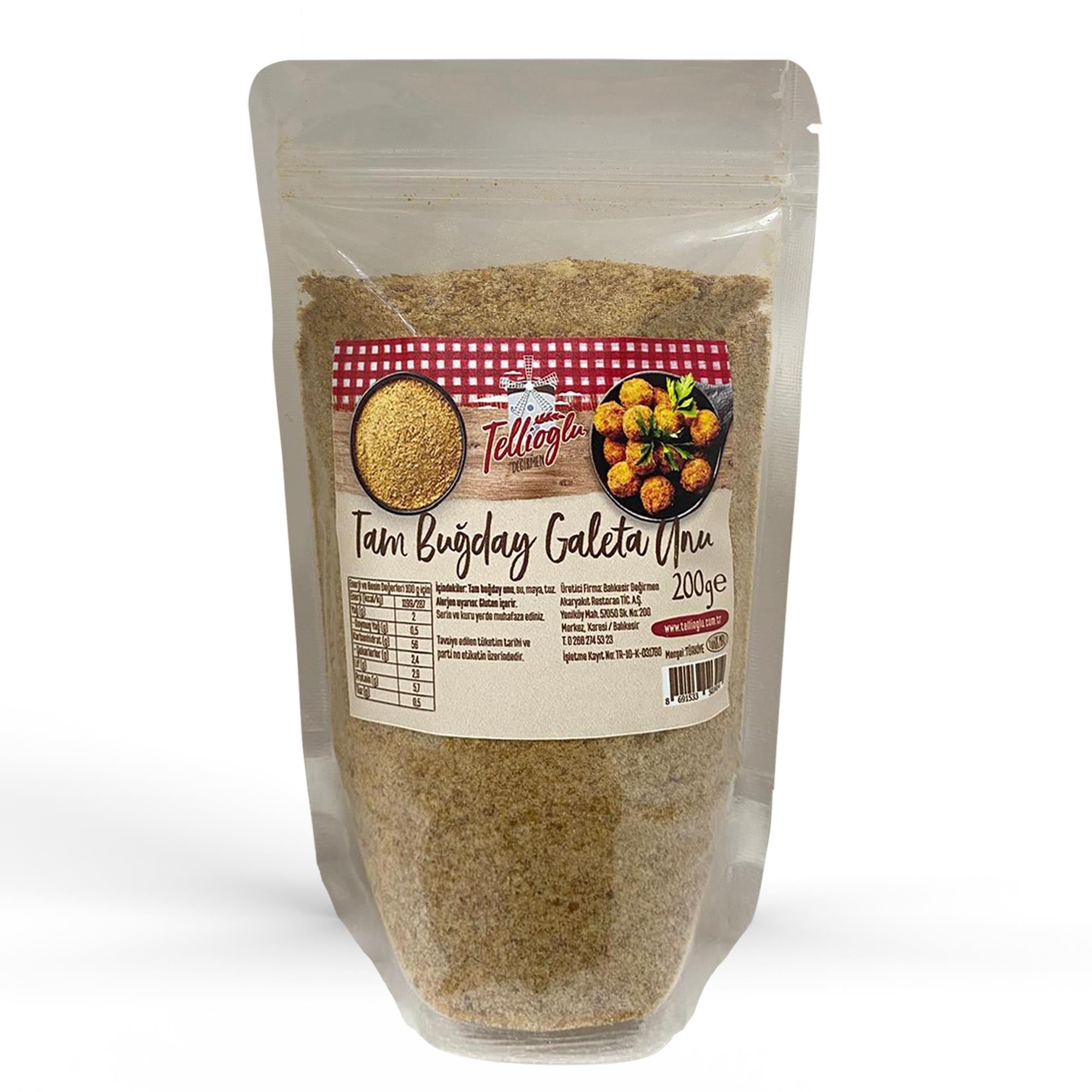 Tam Buğday Galeta Unu 200 G