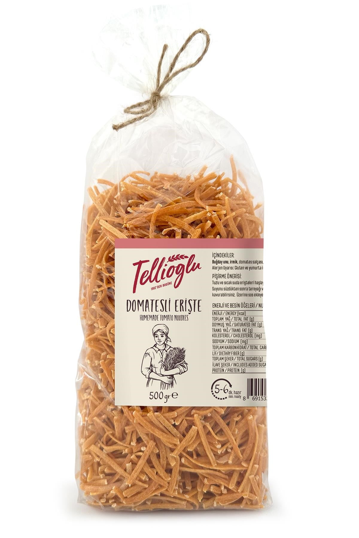 Tellioğlu Domatesli Erişte 500 G