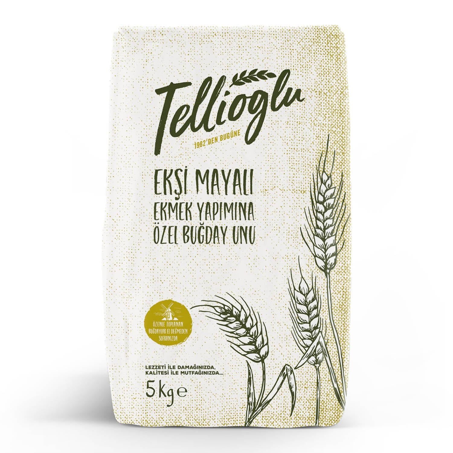 Tellioğlu Ekşi Mayalı Ekmek Yapımına Özel Buğday Unu 5Kg
