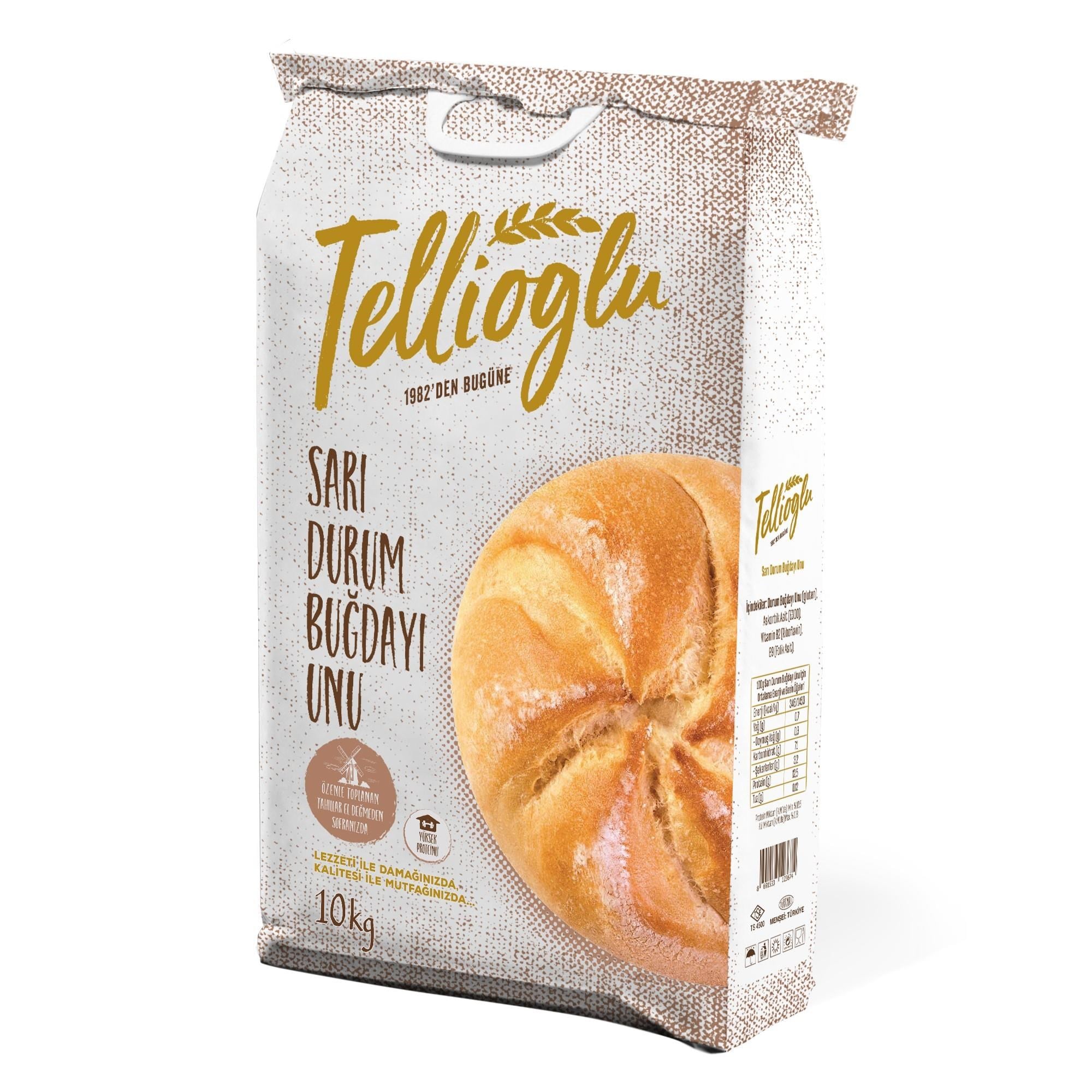 Tellioğlu Sarı Sert Buğday Unu 10 Kg