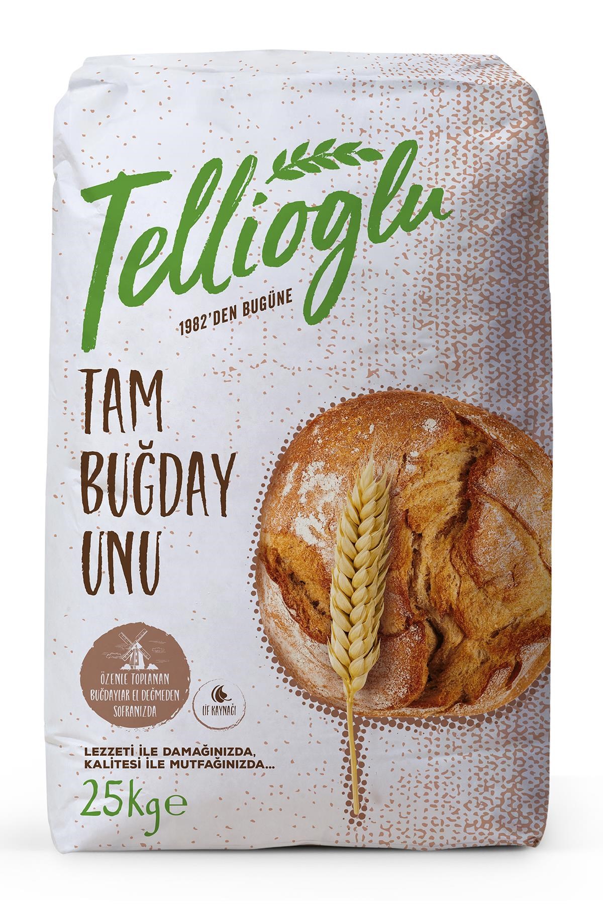 Tellioğlu Tam Buğday Unu 25 Kg