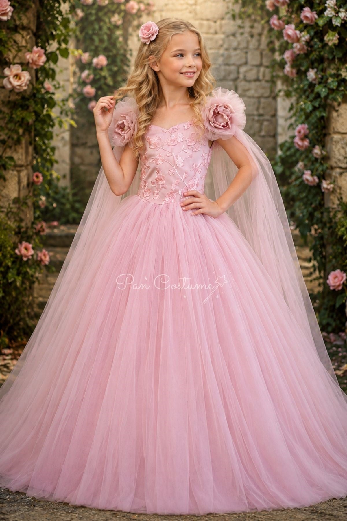 Kız Çocuk Abiye Blush Rose