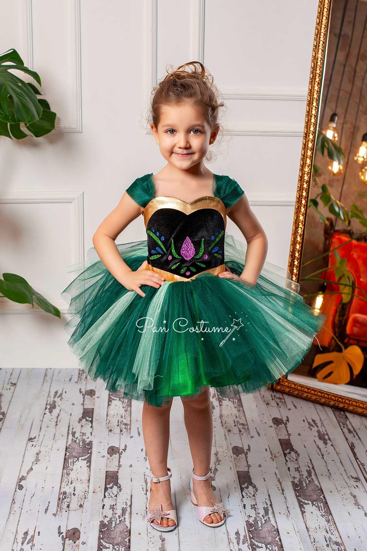 Prenses Anna Kostümü Mini Etekli