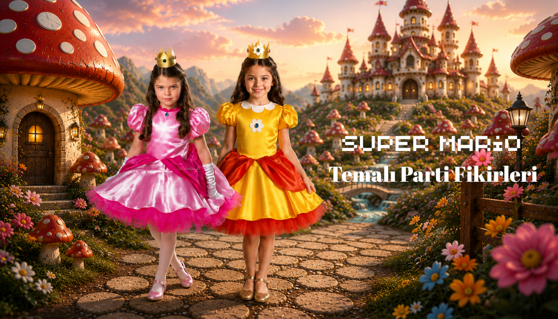 Princess Peach, Princess Daisy ve Super Mario Kostümleri ile Unutulmaz Bir Parti Hazırlayın