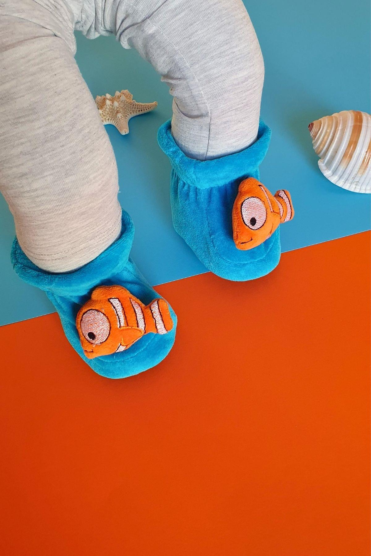 Balık Kafacıklı Bebek Ayakkabısı 