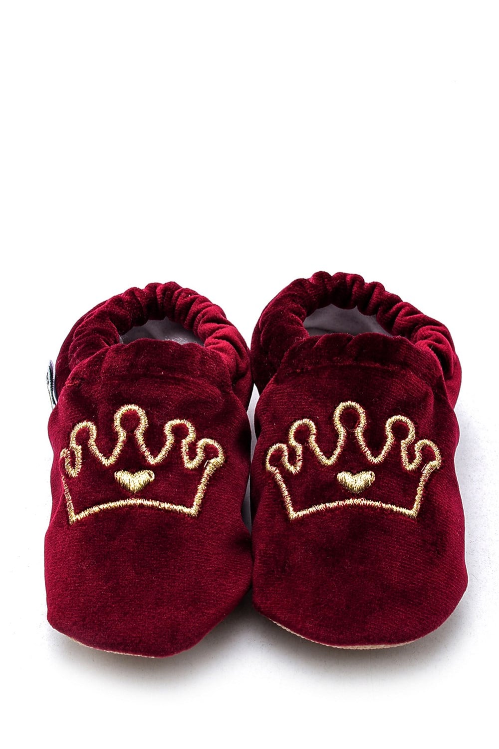 First Step Slipper Kırmızı Taç Nakışlı Patik