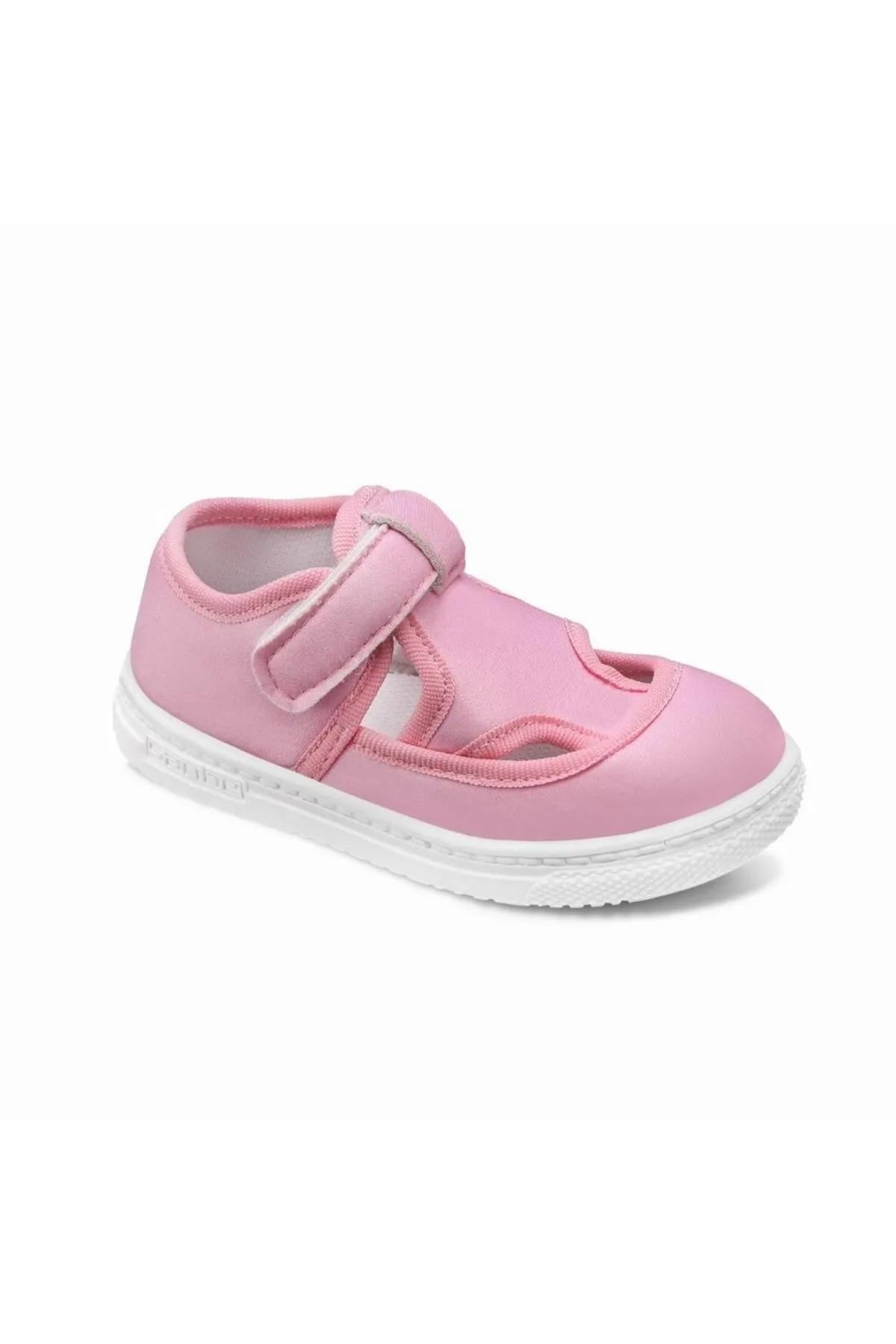 Pembe Cırtlı Yazlık Cırtlı Kız Çocuk Sandalet 