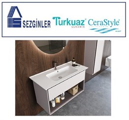 Blue Etajerli Lavabo 70 cm