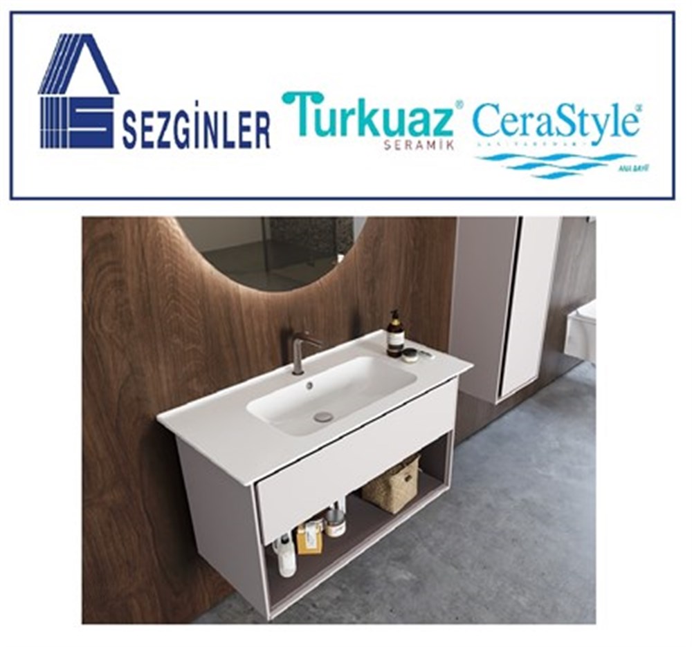 Blue Etajerli Lavabo