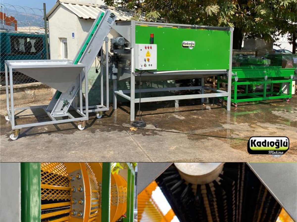 Magnum 3 – 3 Meter Double Drum With Brush, Horizontal Walnut Hulling Machine