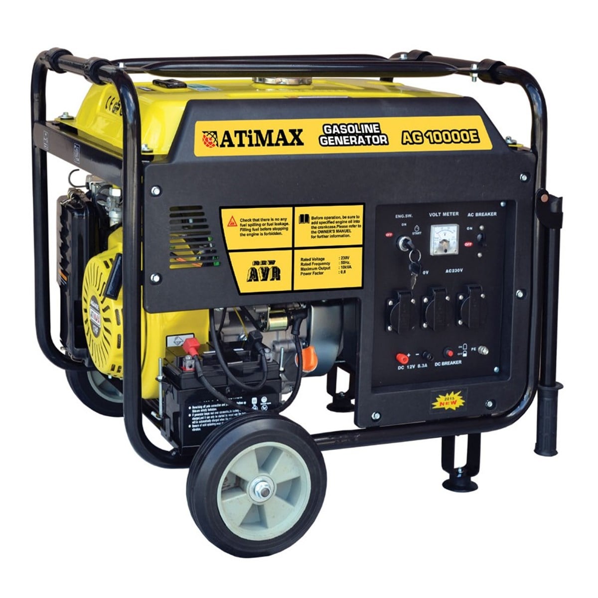AG10000E MonoPhase 10 kVa Gasoline Generator