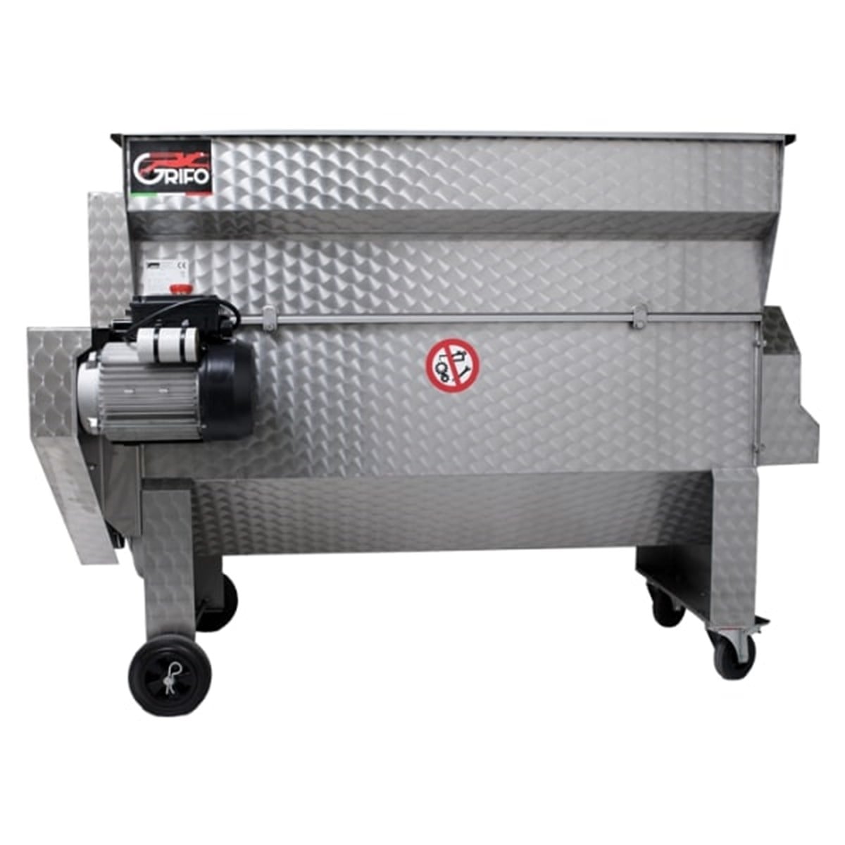 Grifo Stainless Steel Grape Crusher with Centrifugal Pump Q.50 Openable
