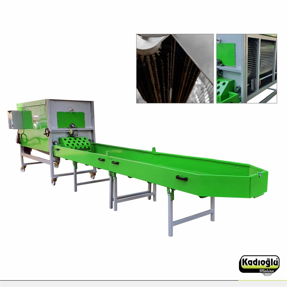 Magnum 2 – 2 Meter Double Drum With Brush, Horizontal Walnut Hulling Machine