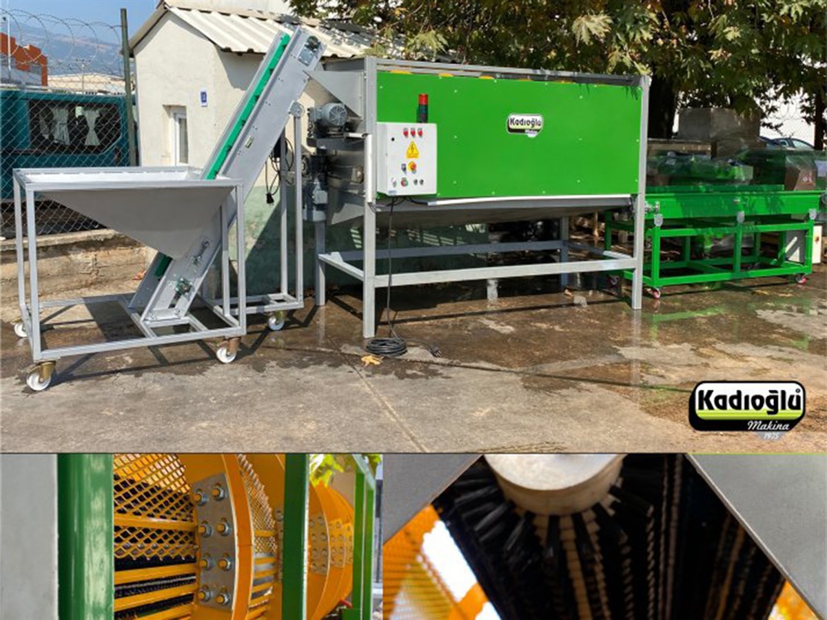 Magnum 3 – 3 Meter Double Drum With Brush, Horizontal Walnut Hulling Machine