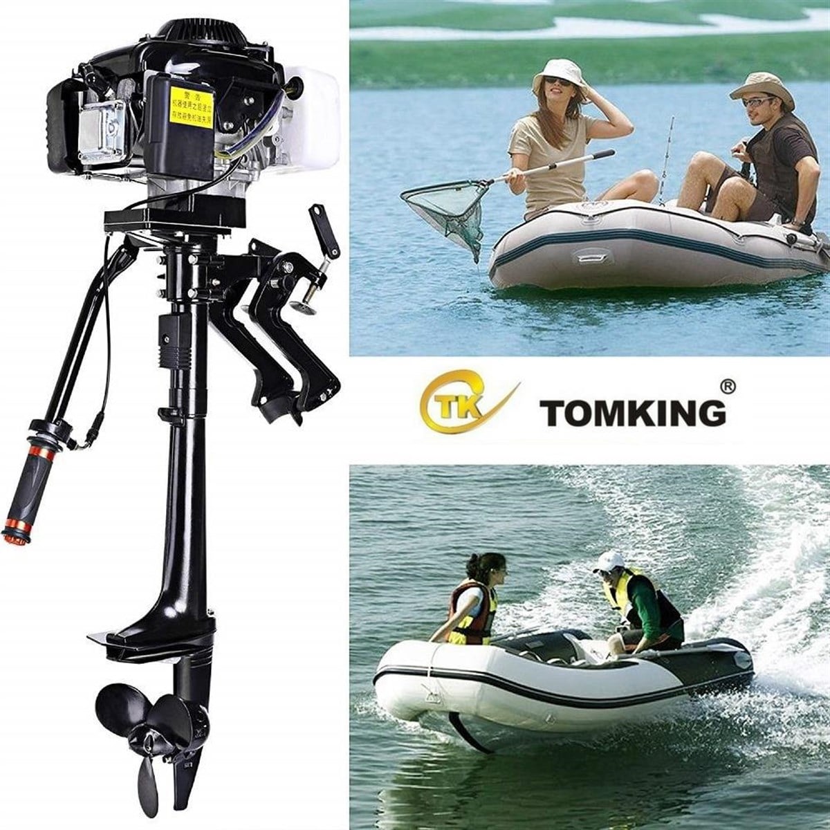 Tomking TK144FC 4 HP Outboard Motor (Worldwide Free Shipping with DHL Express)