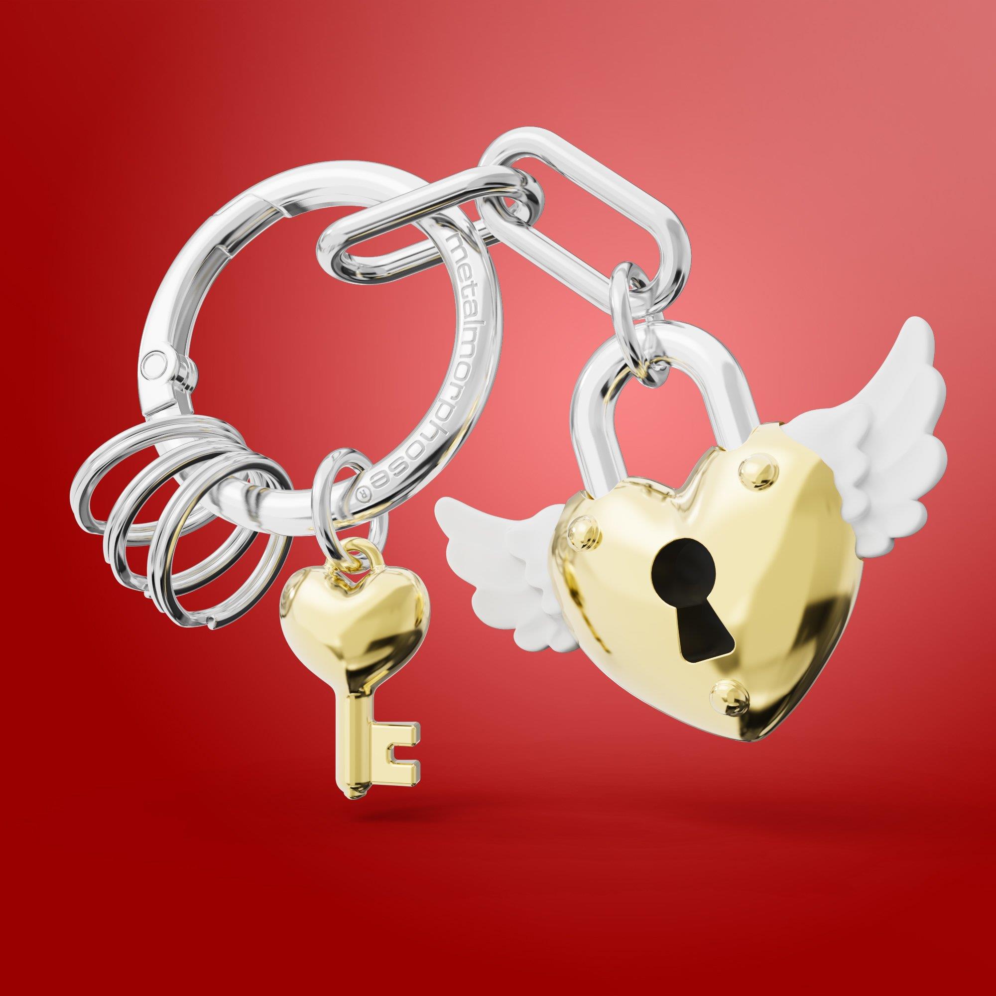 Metalmorphose Love Lock Anahtarlık