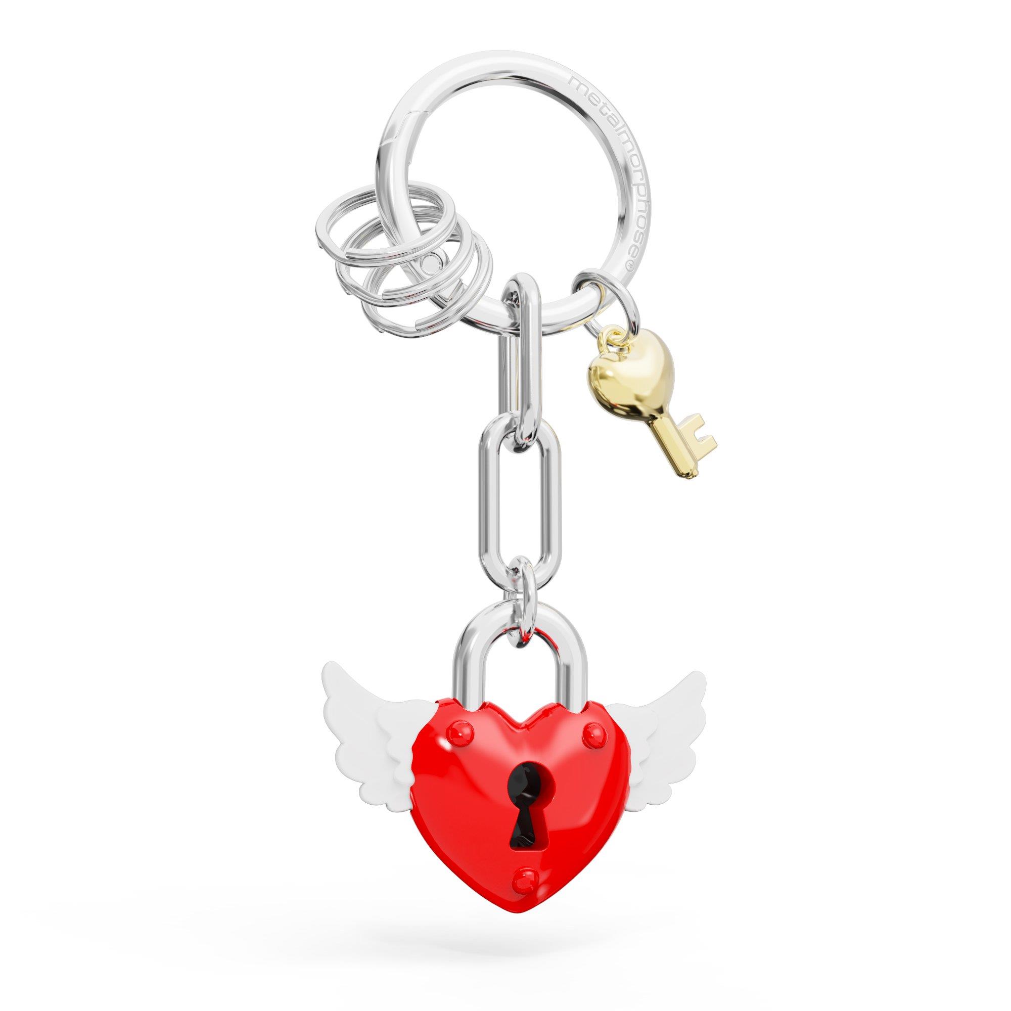 Metalmorphose Love Lock Kırmızı Anahtarlık