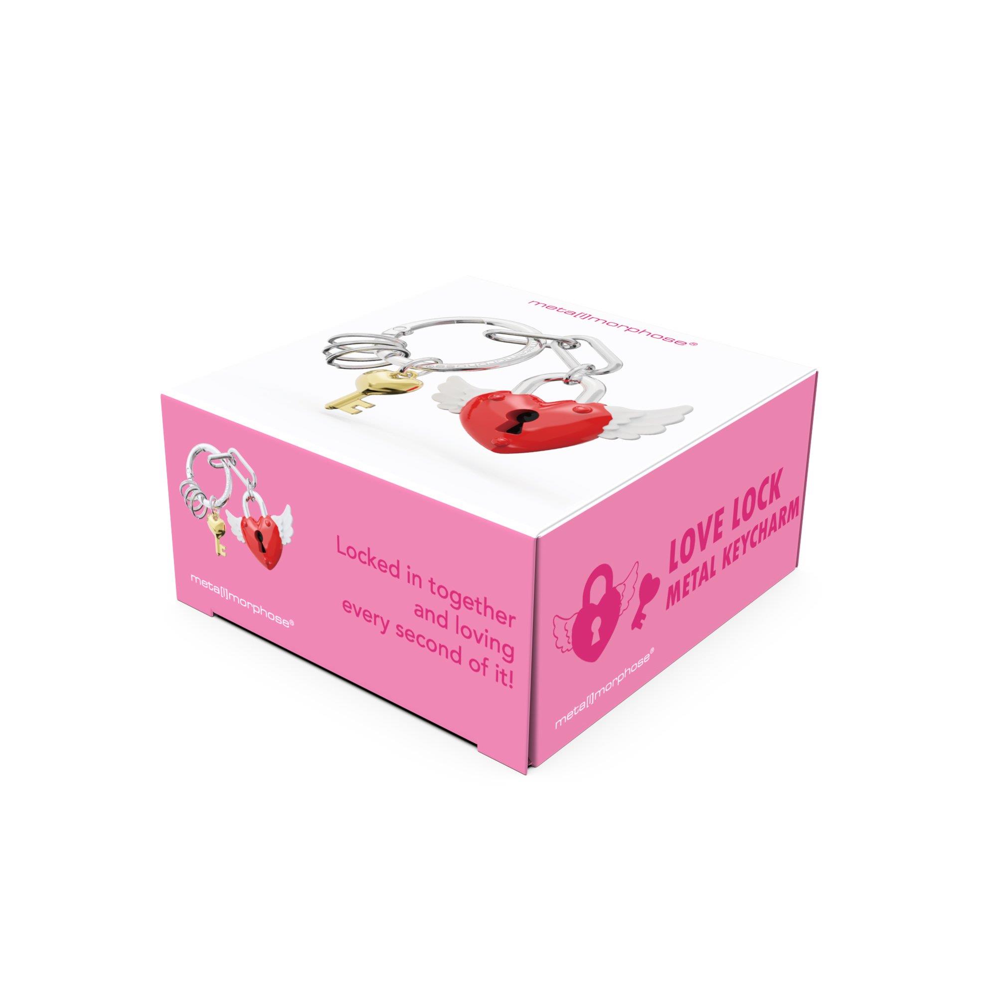 Metalmorphose Love Lock Kırmızı Anahtarlık