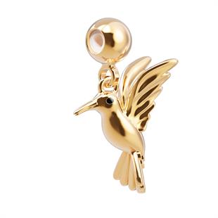 CHOCLI 18 Ayar Altın Kaplama Charm - Hummingbird