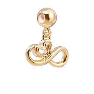CHOCLI 18 Ayar Altın Kaplama Charm - Infinity