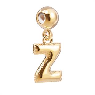 CHOCLI 18 Ayar Altın Kaplama Charm Harf - Z