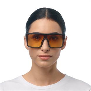 Okkia Tokyo Unisex Güneş Gözlüğü Siyah / Lens : Turuncu