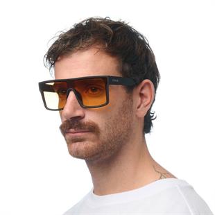 Okkia Tokyo Unisex Güneş Gözlüğü Siyah / Lens : Turuncu