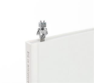 Robot Kitap Ayracı Gümüş