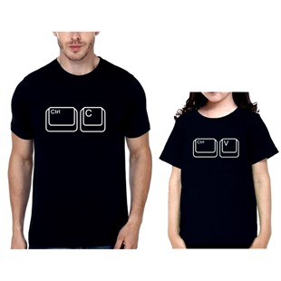 Baba & Oğul Baskılı T-Shirt