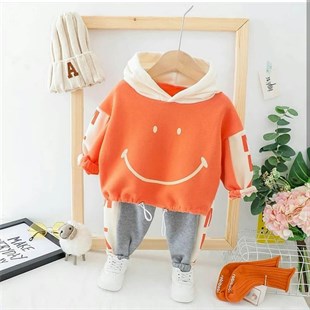 Çocuk Smiley Eşofman Seti