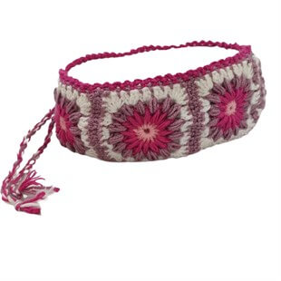 El Örgüsü Etnik Desen Ayarlı Çocuk El Örmesi Saç Bandı