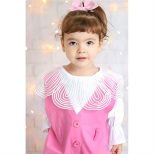 Kız Çocuk Tulumlu Pembe Takım