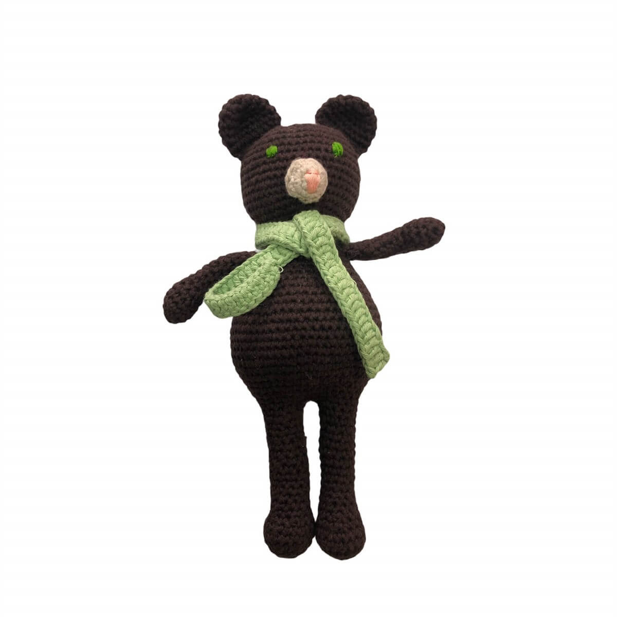 Amigurumi Özel Tasarım Organik El Örgüsü Ayıcık Oyuncak 25cm-Ev Gereçleri-QuzucukKids.com