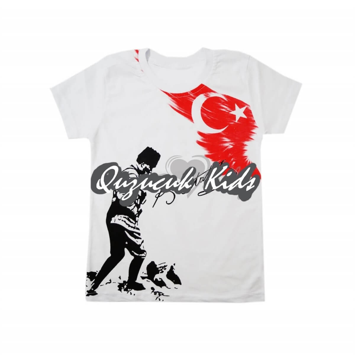 Çocuk Atatürk Tişört-Okul ve Müsamere-QuzucukKids.com