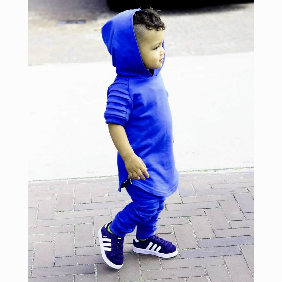 Çocuk Baharlık Kat Detaylı Eşofman Seti-Kid Girl Cloth Sets-QuzucukKids.com