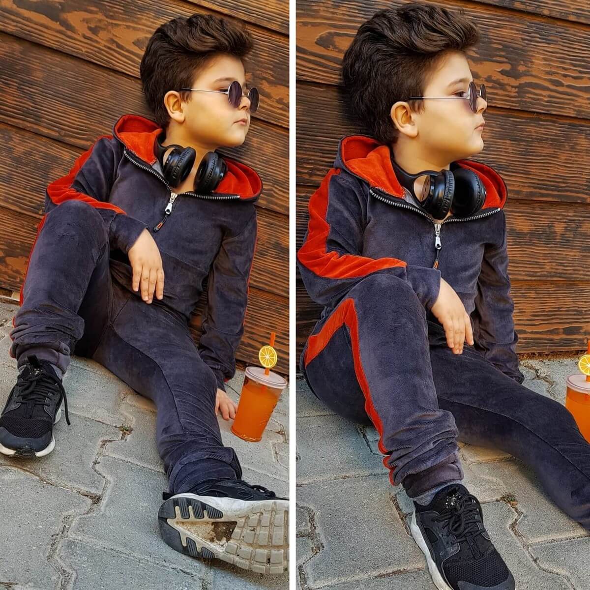Çocuk Kadife Eşofman Seti-Kid Boy Cloth Sets-QuzucukKids.com