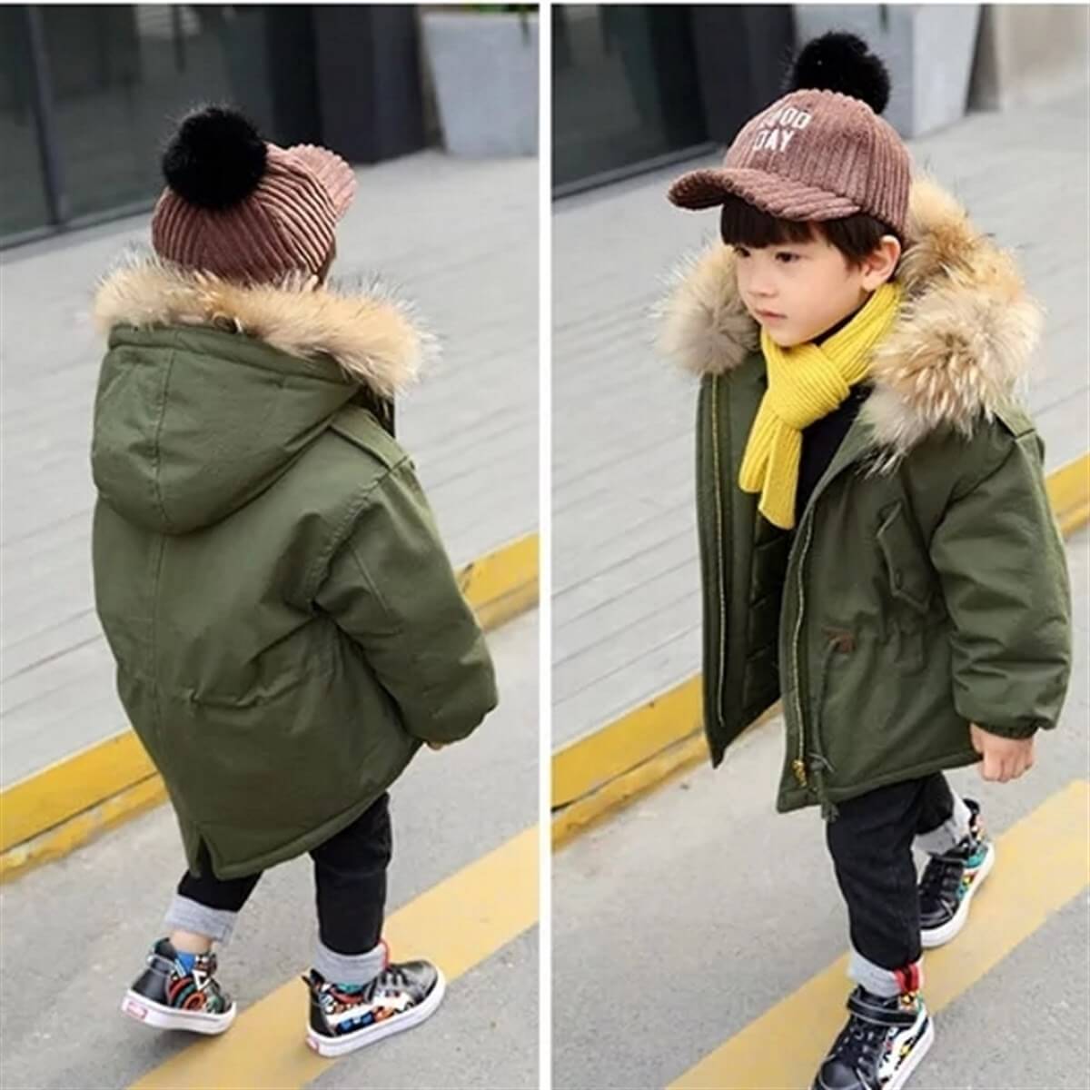 Erkek Çocuk Kışlık Mont-Seasonal Products-QuzucukKids.com