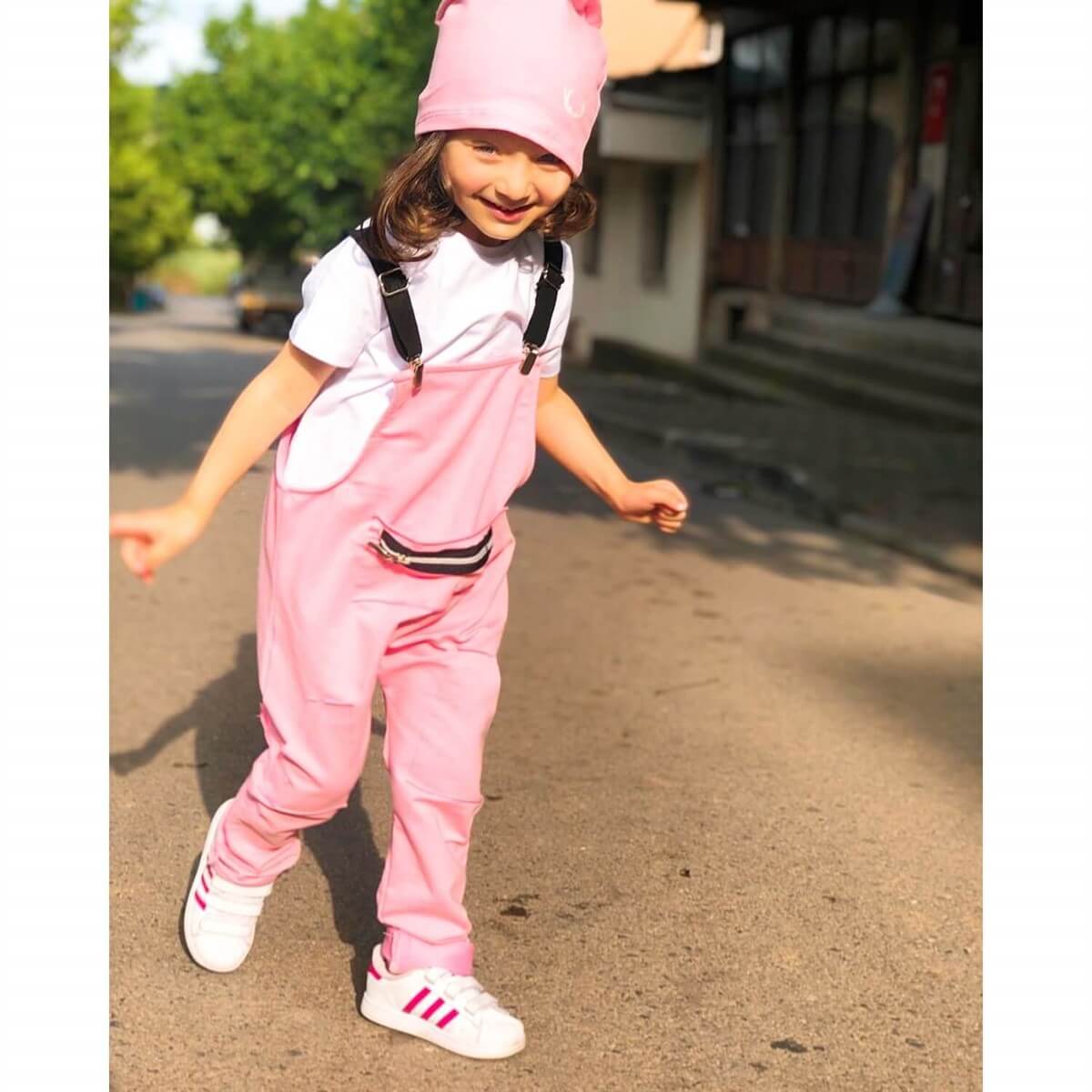 Kız Çocuk Baharlık Salopet Takım-Sezon Ürünleri-QuzucukKids.com