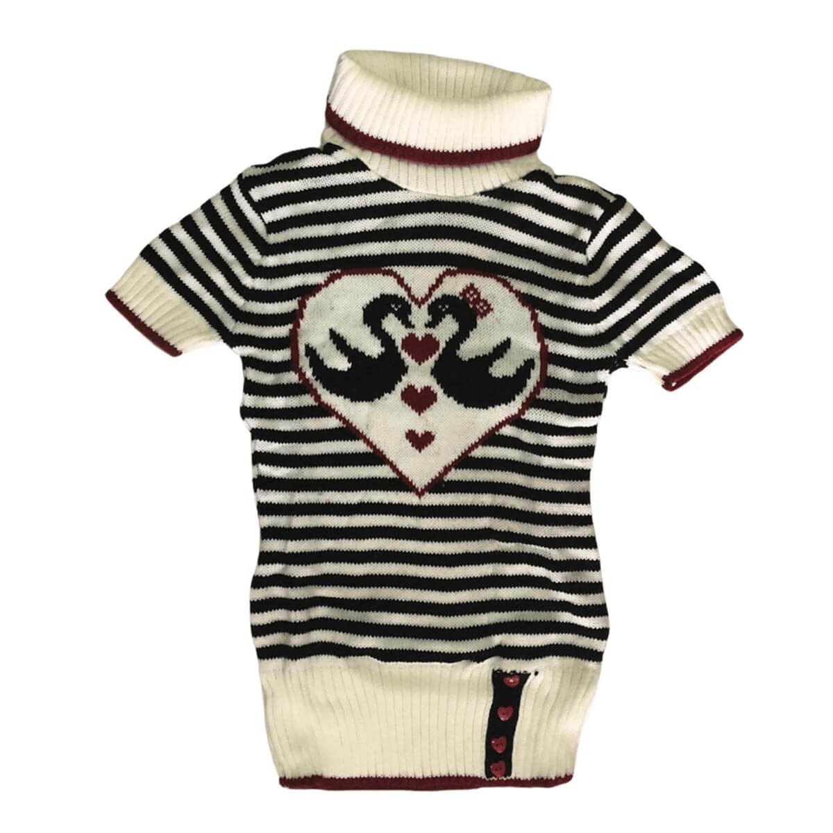 Kız Çocuk Kışlık Triko Kazak-Kid Girl Trousers, Jeans, Joggers & Leggings-QuzucukKids.com