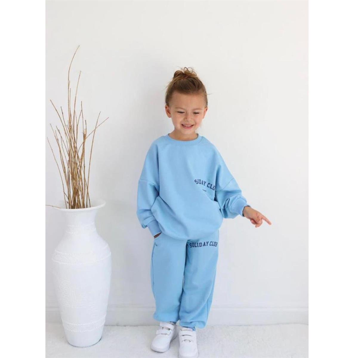 Kız Çocuk Mavi 2'li Takım-Kız Çocuk Alt Üst Takım-Kız Çocuk Mavi 2'li Takım | QuzucukKids.com-QuzucukKids.com