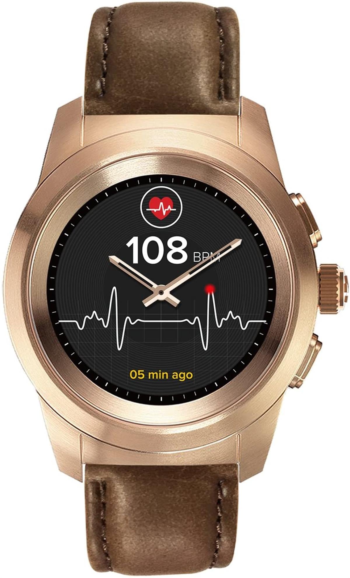 MyKronoz  Zetime Hibrid Saat Vintage Deri Kordon