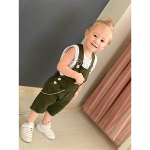 Çocuk Yeşil Solopet Takım-Kid Girl Cloth Sets-QuzucukKids.com