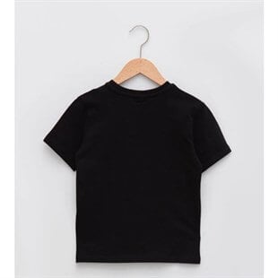 Erkek Çocuk Siyah T-Shirt-Erkek Çocuk Tek Alt & Üst-Erkek Çocuk Siyah T-Shirt | QuzucukKids.com-QuzucukKids.com